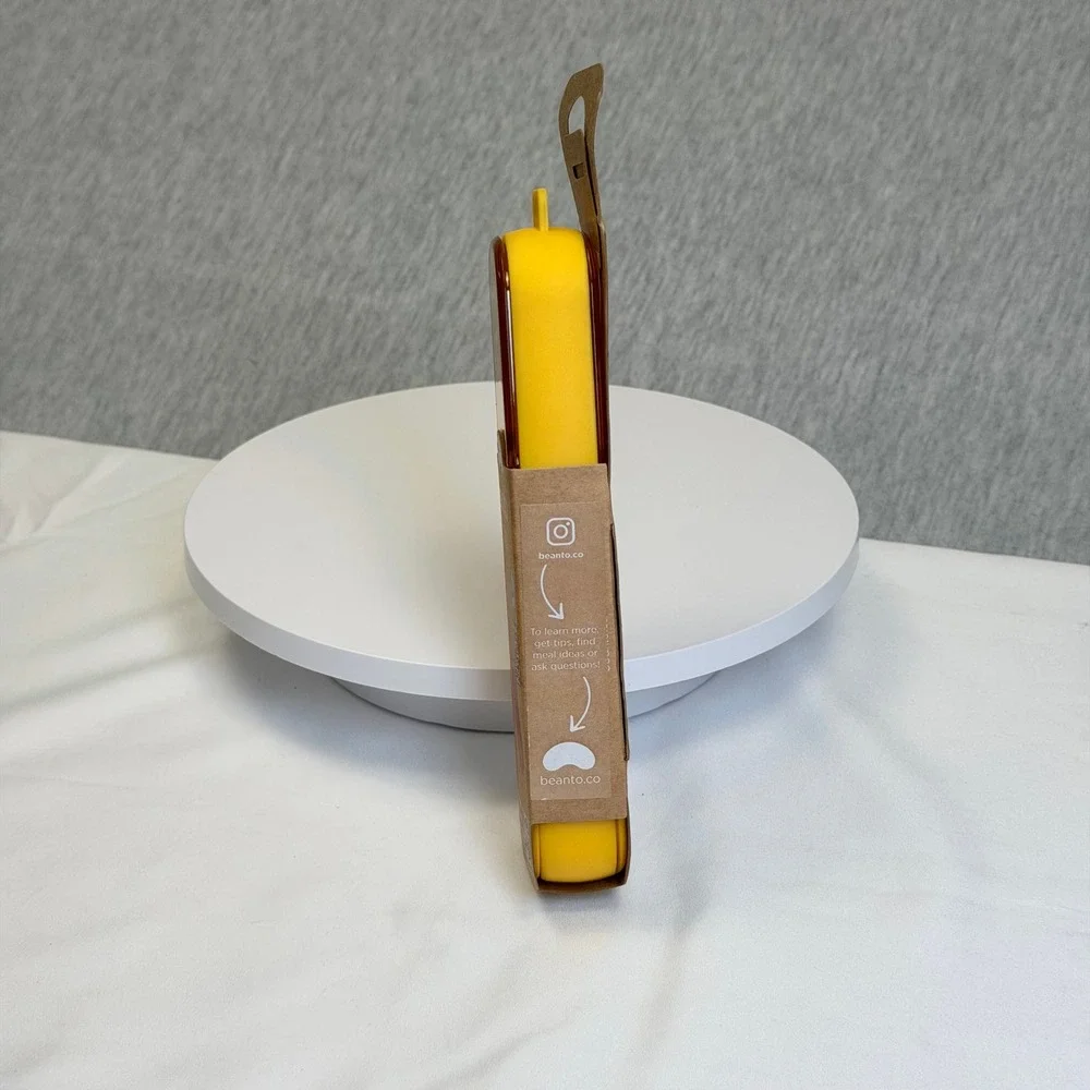 Beanto Cutlery Travel Set Yellow Knife Spork Chopsticks Reusable Portable Case